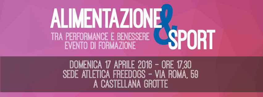 foto Alimentazione & Sport, continua la formazione targata Freedogs