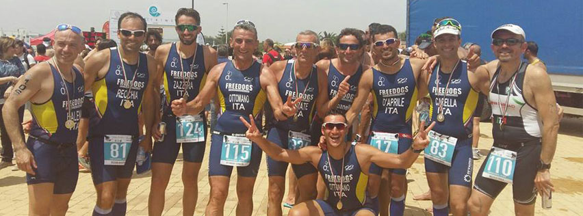 foto Triathlon, bene i Freedogs: a Polignano come in Spagna