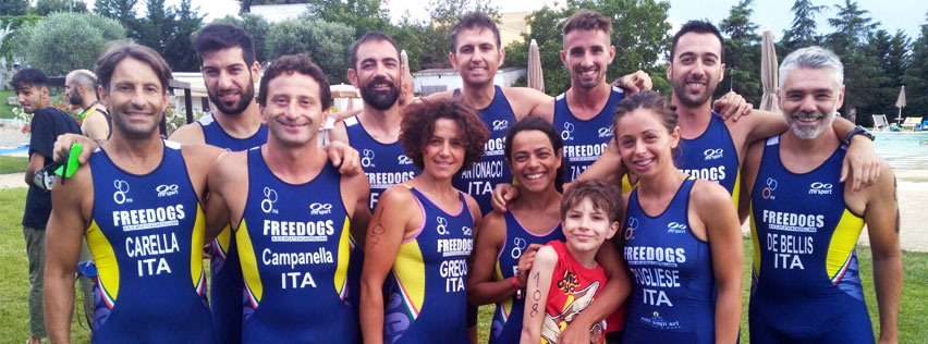 foto Triathlon, Freedogs protagonisti a Noci